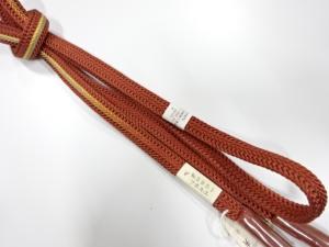 未使用品　正絹　撚り房　手組帯締め